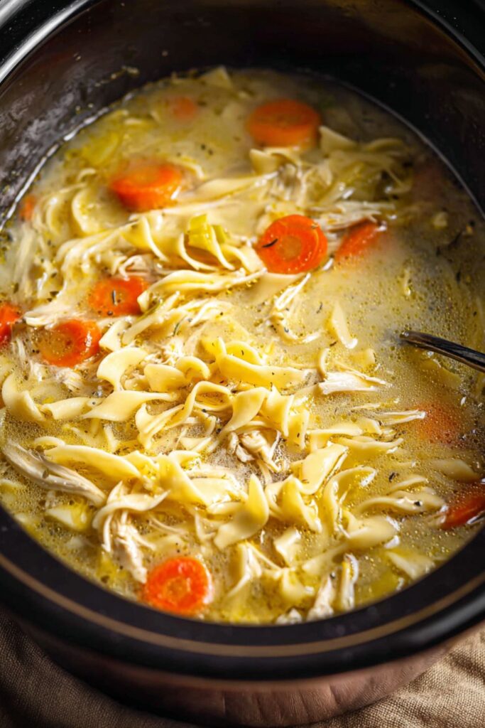Crock Pot Turkey And Noodles