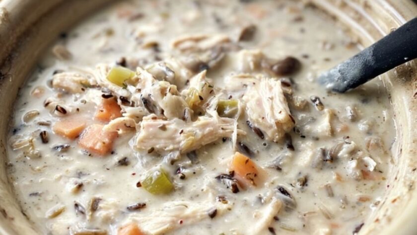 Crock Pot Turkey And Wild Rice Soup