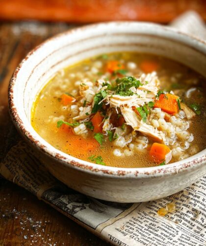 Crock Pot Turkey Barley Soup
