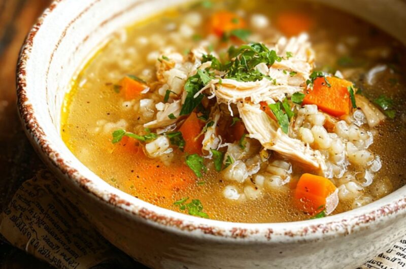 Crock Pot Turkey Barley Soup