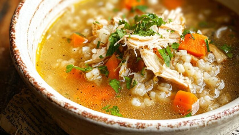 Crock Pot Turkey Barley Soup