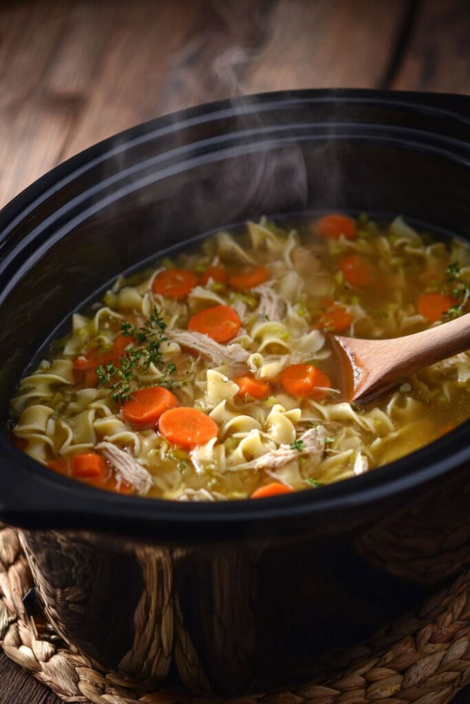 Crock Pot Turkey Noodle Soup
