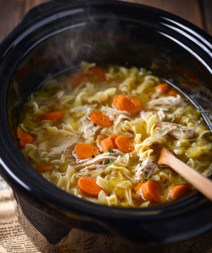 Crock Pot Turkey Noodle Soupb