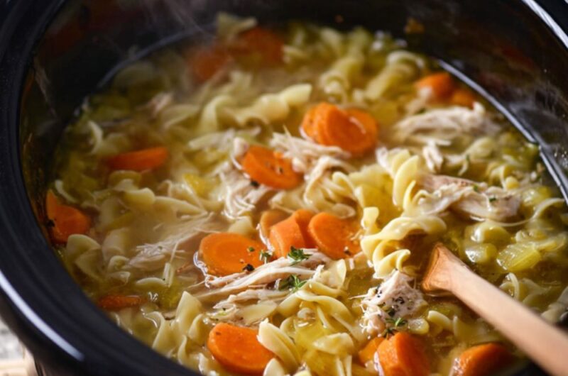 Crock Pot Turkey Noodle Soup