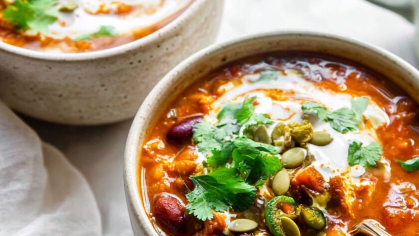Crock Pot Turkey Pumpkin Chili