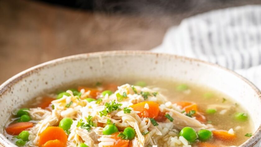 Crock Pot Turkey Rice Soup