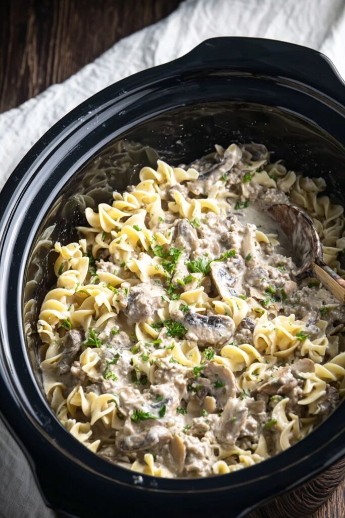 Crock Pot Turkey Stroganoff Recipe