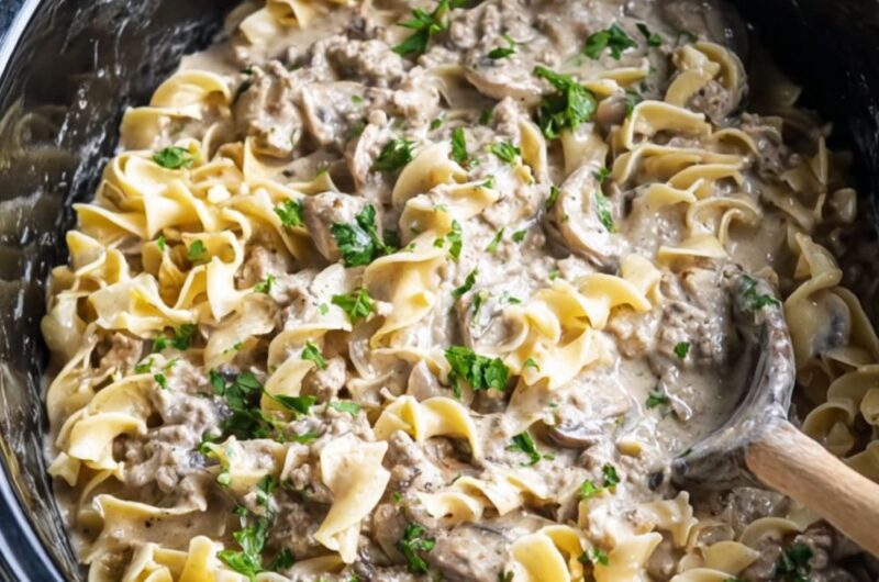 Crock Pot Turkey Stroganoff Recipe