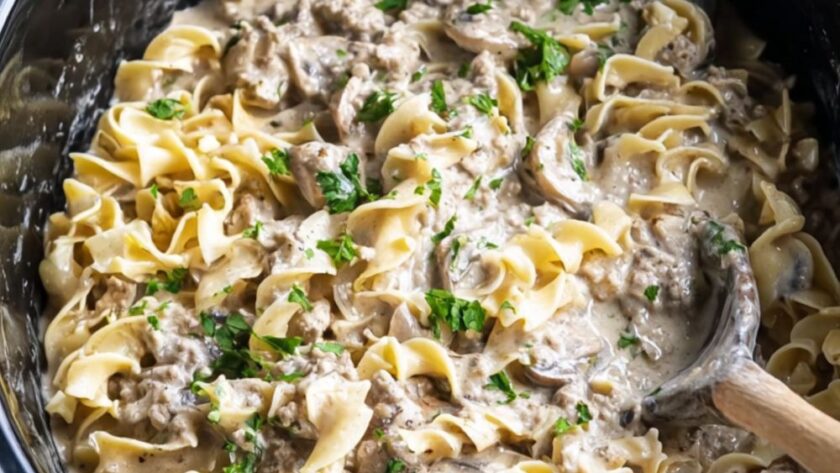 Crock Pot Turkey Stroganoff Recipe