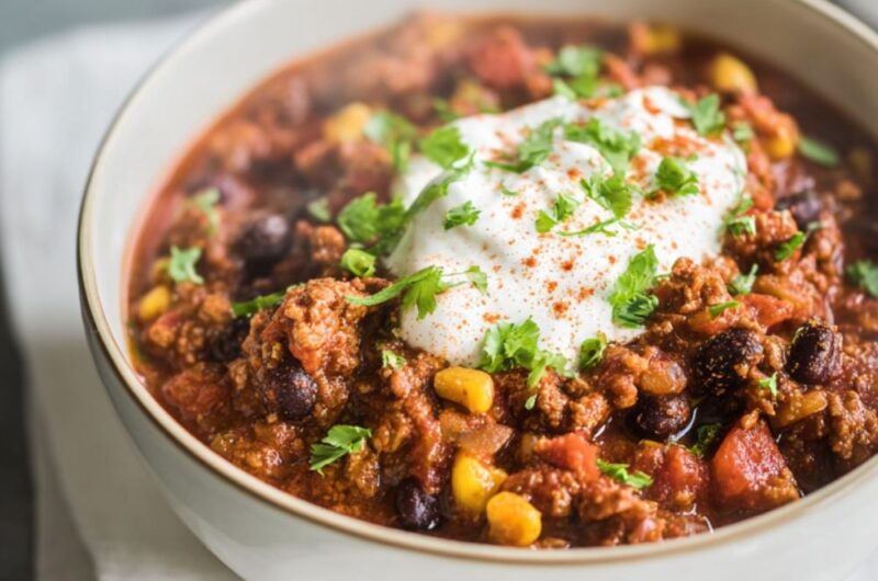 Crock Pot Turkey Taco Soup Recipe