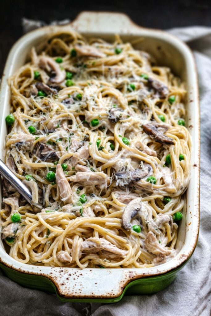 Crock Pot Turkey Tetrazzini