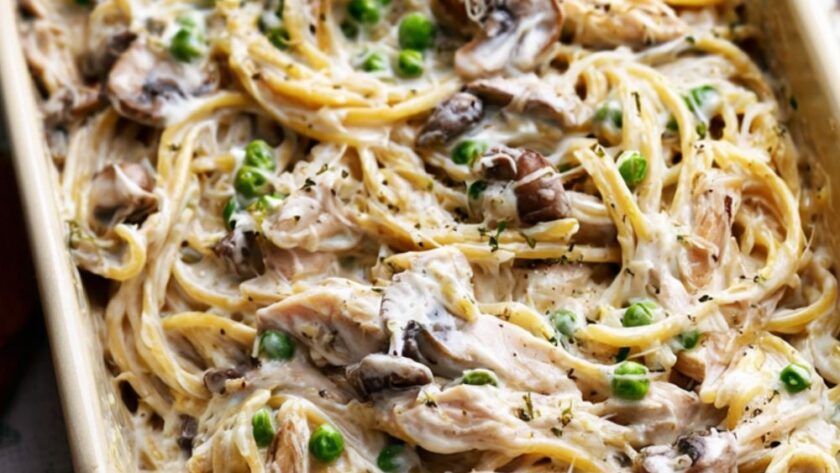 Crock Pot Turkey Tetrazzini