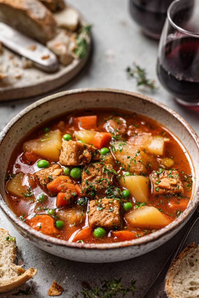 Crock Pot Vegan Beef Stew
