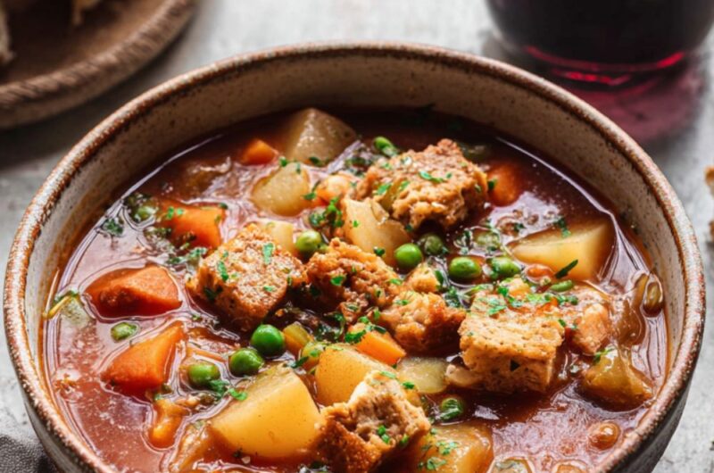 Crock Pot Vegan Beef Stew