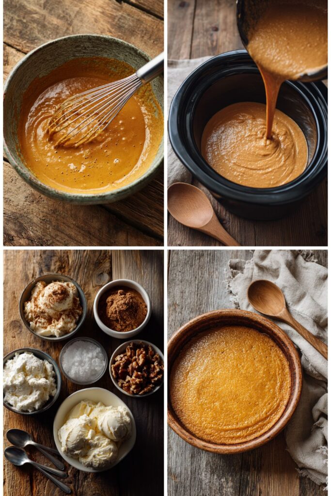 Crock Pot Pumpkin Pie Pudding
