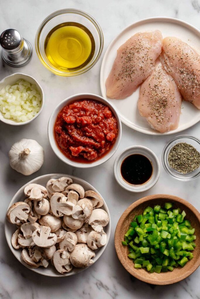 Crock Pot Chicken Cacciatore