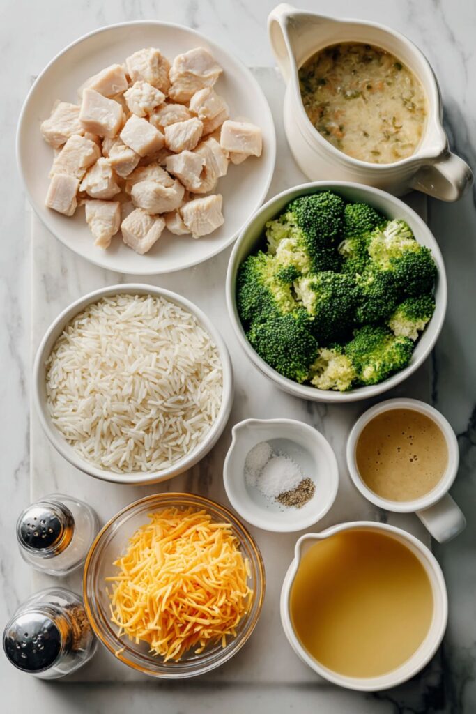 Crock Pot Chicken Broccoli Rice Casserole
