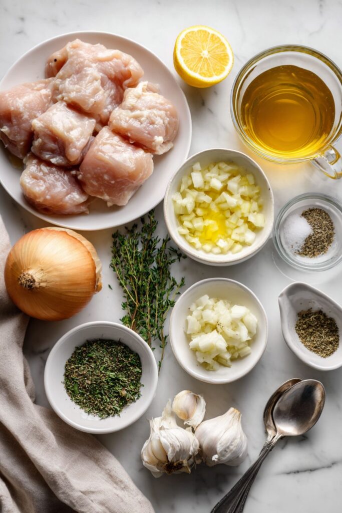 Crock Pot Chicken Gyro Bowls