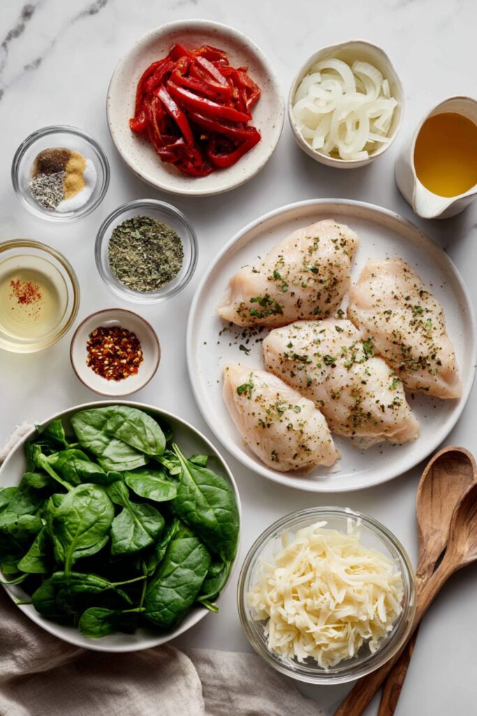 Crock Pot Chicken Florentine