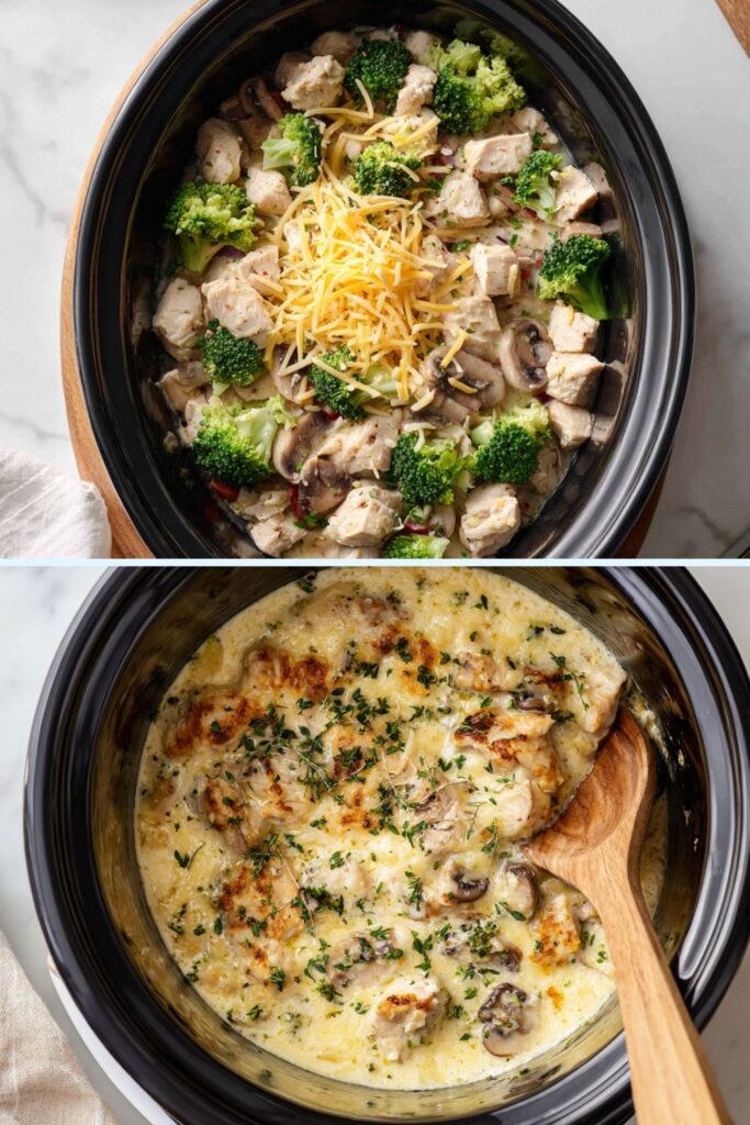 Crock Pot Chicken Broccoli Cheese
