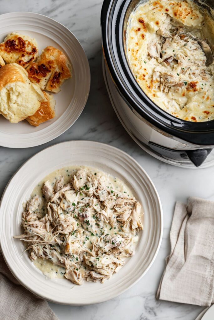 Crock Pot Chicken Alfredo