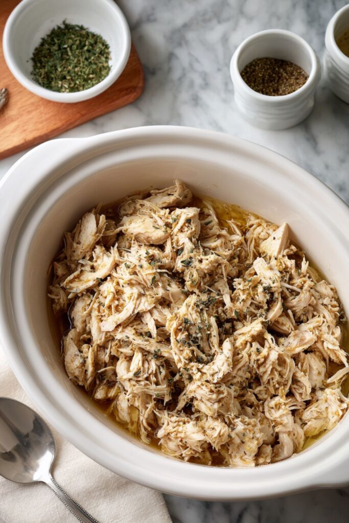 Crock Pot Chicken Gyro Bowls