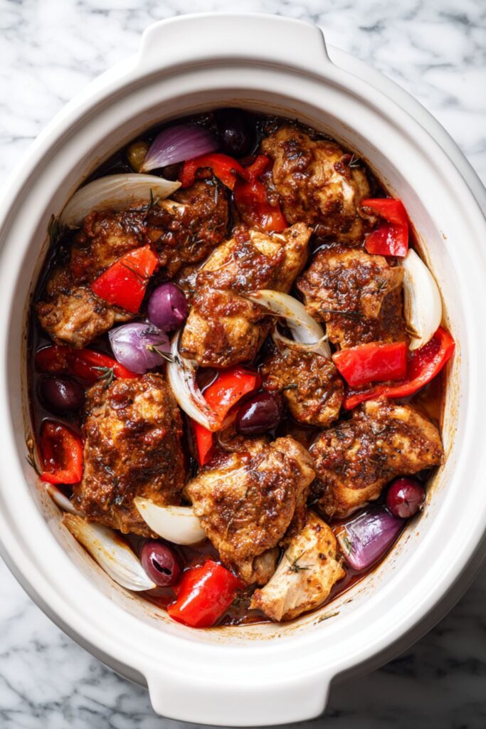 Crock Pot Chicken Greek