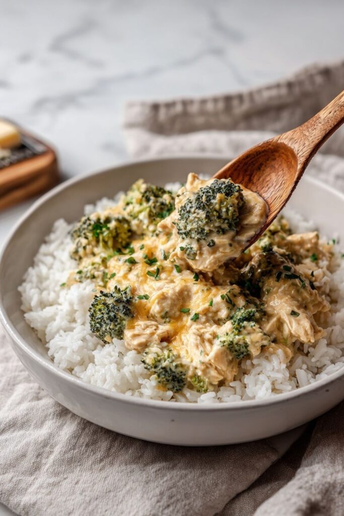 Crock Pot Chicken Broccoli Cheese
