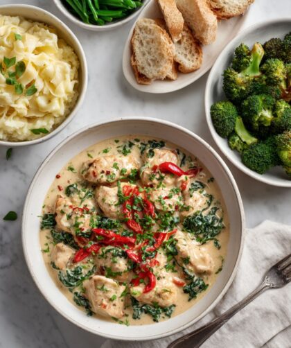Crock Pot Chicken Florentine