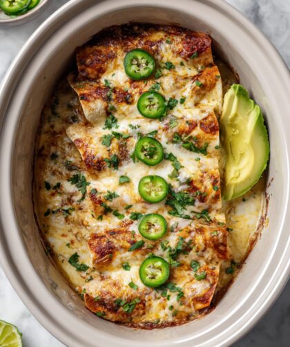Crock Pot Chicken Enchiladas