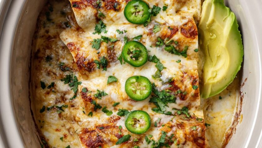 Crock Pot Chicken Enchiladas