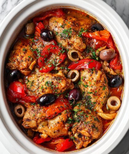 Crock Pot Chicken Greek