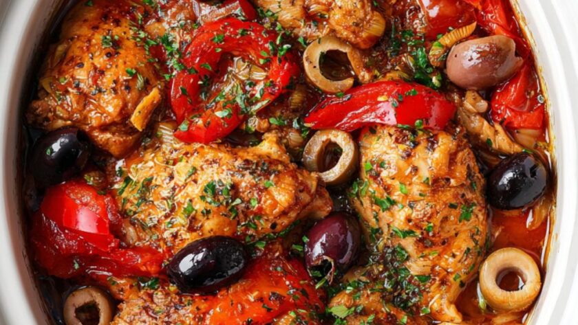 Crock Pot Chicken Greek