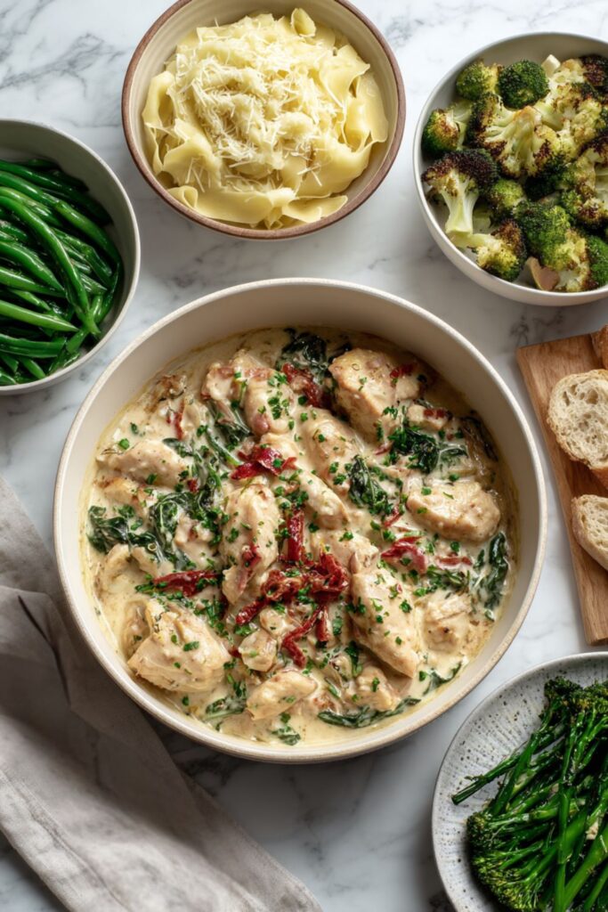 Crock Pot Chicken Florentine