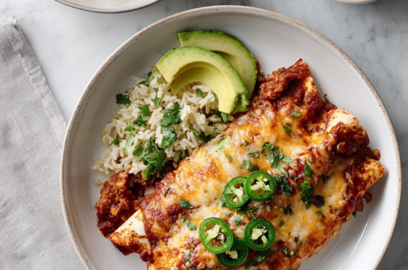 Crock Pot Chicken Enchiladas