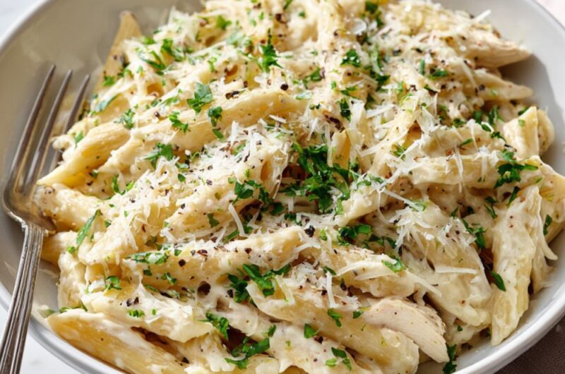 Crock Pot Chicken Alfredo