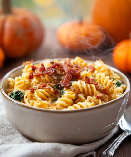 Crock Pot 4-Cheese Pumpkin Mac And Cheese