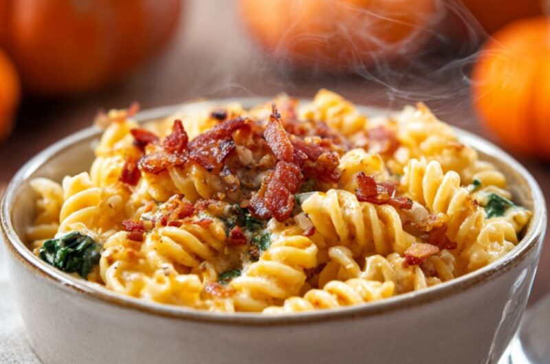 Crock Pot 4-Cheese Pumpkin Mac And Cheese