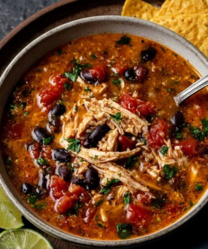 Crock Pot Chicken And Pumpkin Black Bean Chili