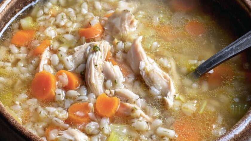 Crock Pot Chicken Barley Soup