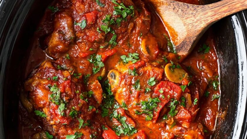 Crock Pot Chicken Cacciatore