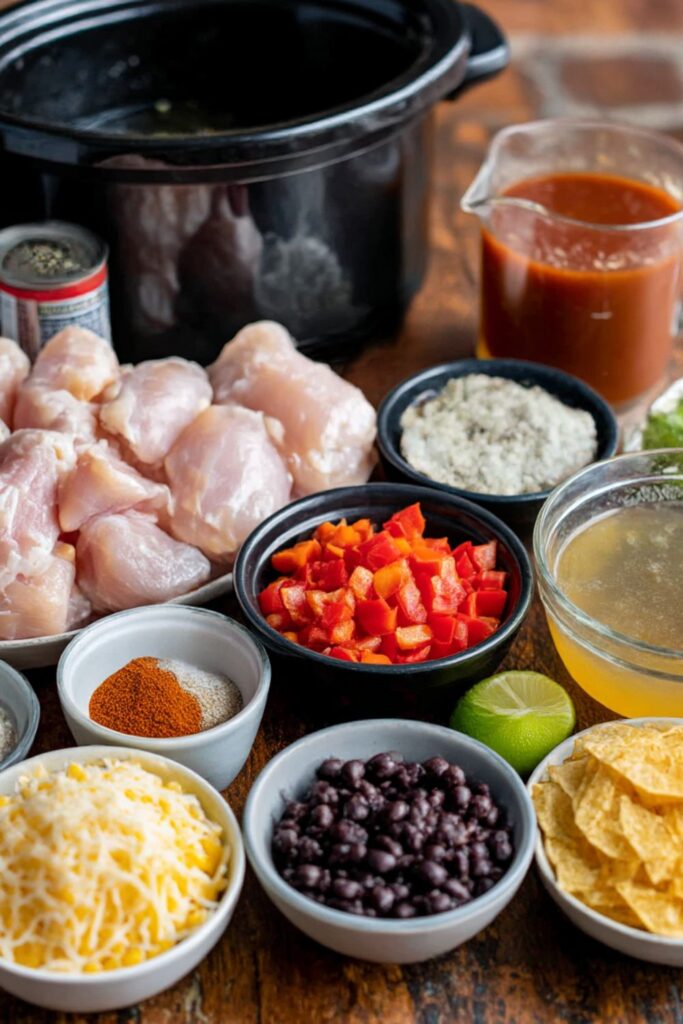 Crock Pot Chicken Enchilada Soup