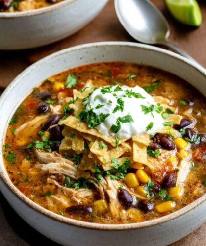 Crock Pot Chicken Enchilada Soup