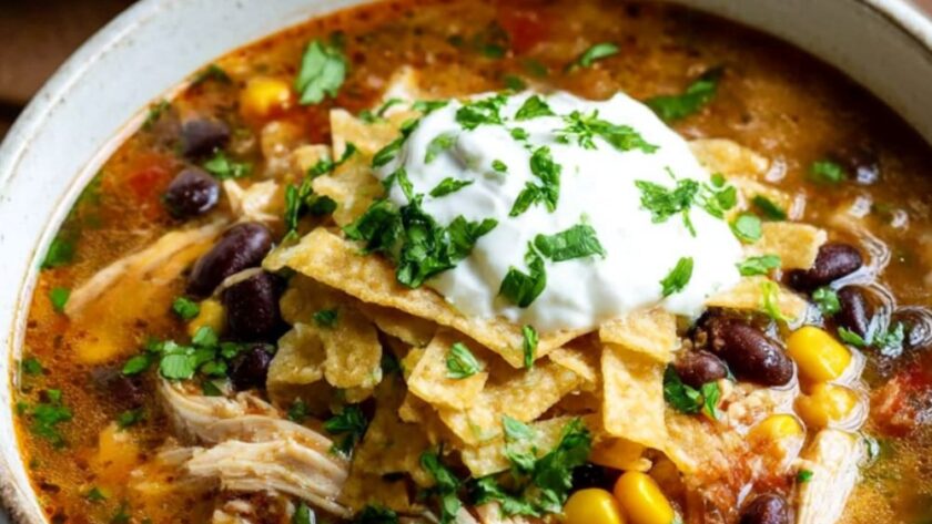 Crock Pot Chicken Enchilada Soup
