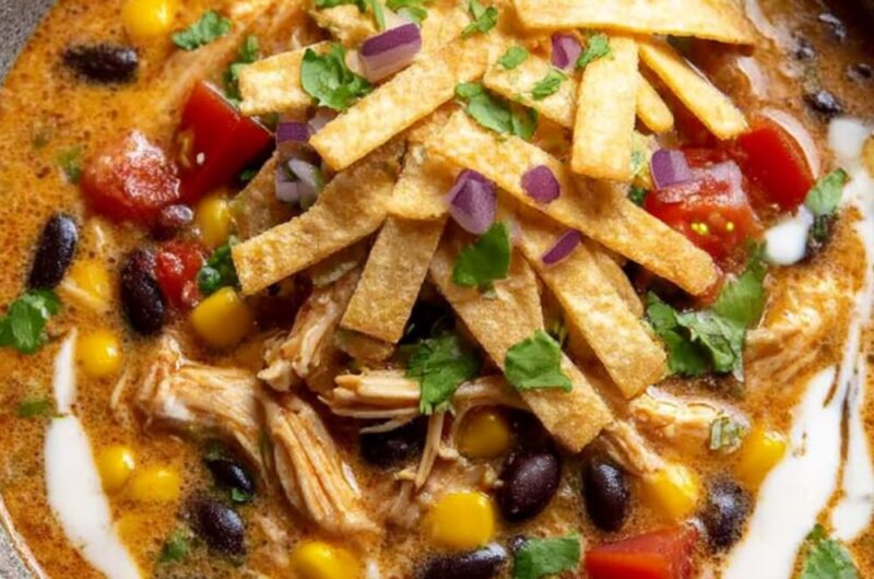Crock Pot Chicken Fajita Soup