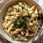 Crock Pot Chicken Garlic Parmesan Pasta