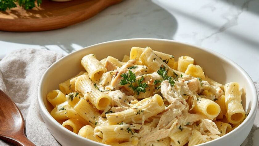 Crock Pot Chicken Rigatoni