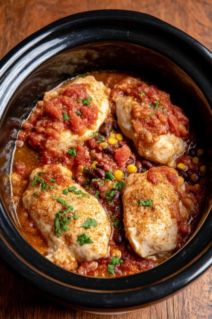 Crock Pot Chicken Santa Fe