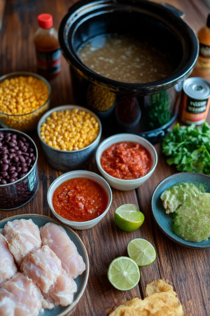 Crock Pot Chicken Taco Soup