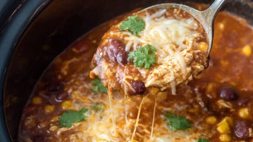 Crock Pot Chicken Taco Soup